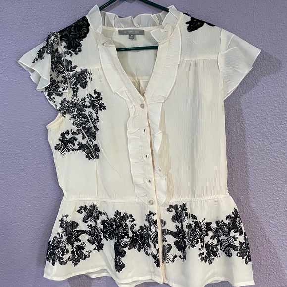 Beautiful poplin sleeve blouse - Picture 1 of 3